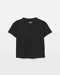 Relaxed V-Neck Short Sleeve Pajama Tee