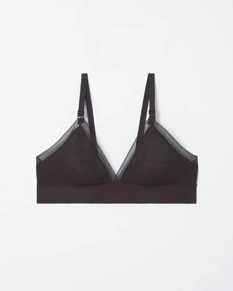 Triangle Bralette with Lace