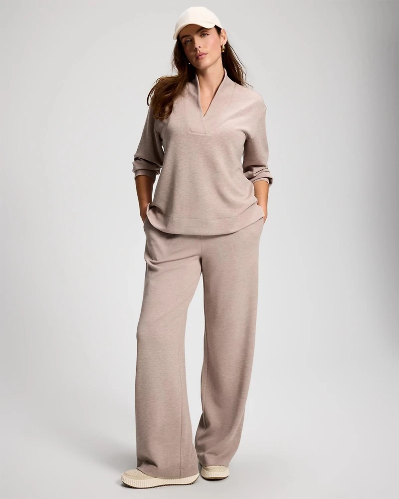 Modern Modal Relaxed V-Neck Top