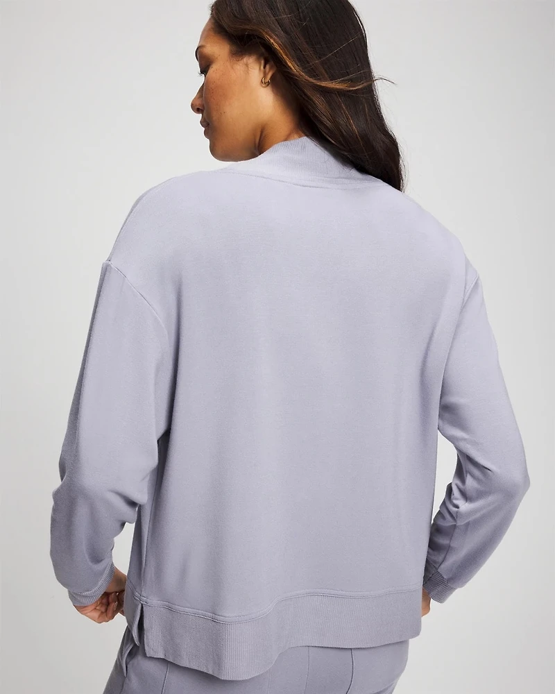 Ultrasoft Fleece Quarter Zip Sweatshirt