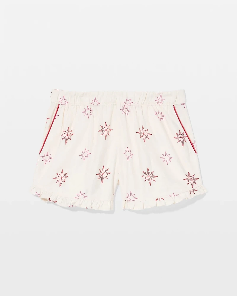 Super Soft Ruffle Pajama Short