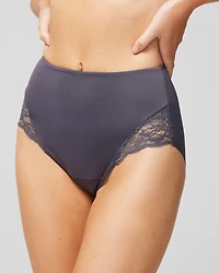 High-Waist Brief Panty with Lace