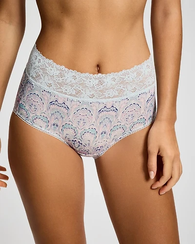 Floral Lace Waist Brief Panty