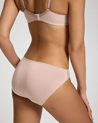 Cotton Blend Bikini Panty with Lace