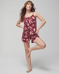 Shirred Neck Pajama Cami