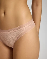 Soma Thong Panty with Stretch Lace
