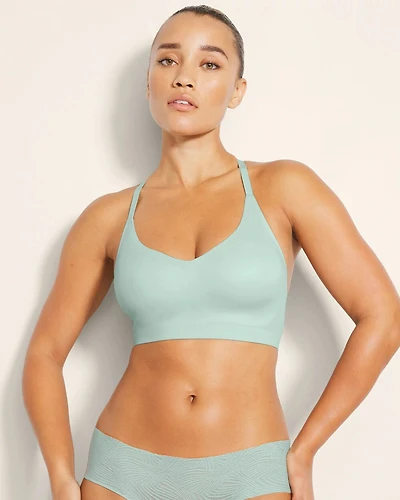 Racerback Bralette with Lace Back
