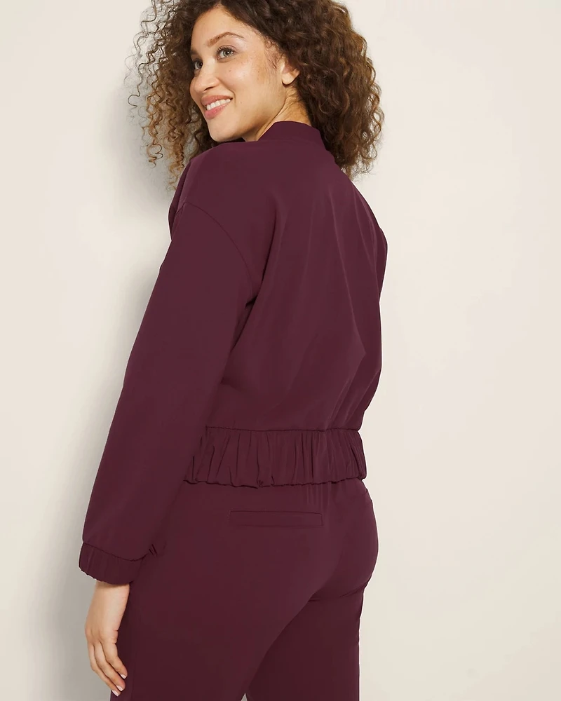 Cropped Bomber Jacket