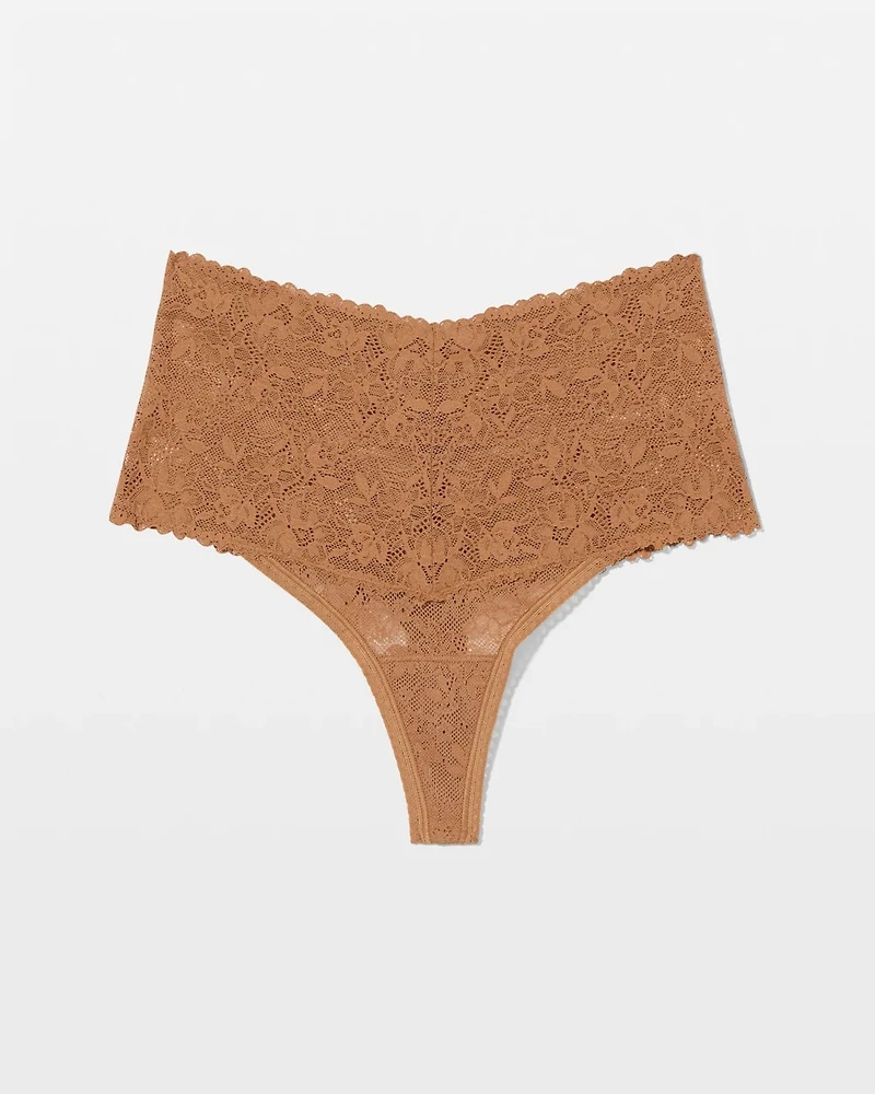 Perfect Lace High-Waist Thong Panty