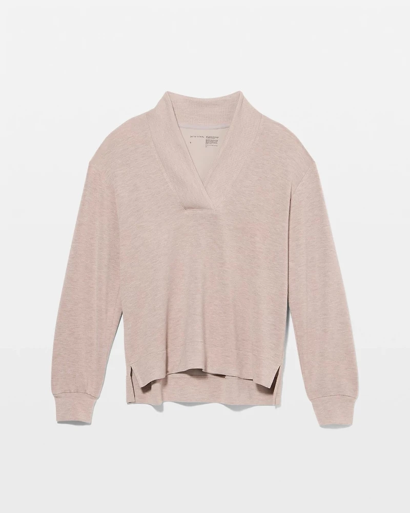 Modern Modal Relaxed V-Neck Top