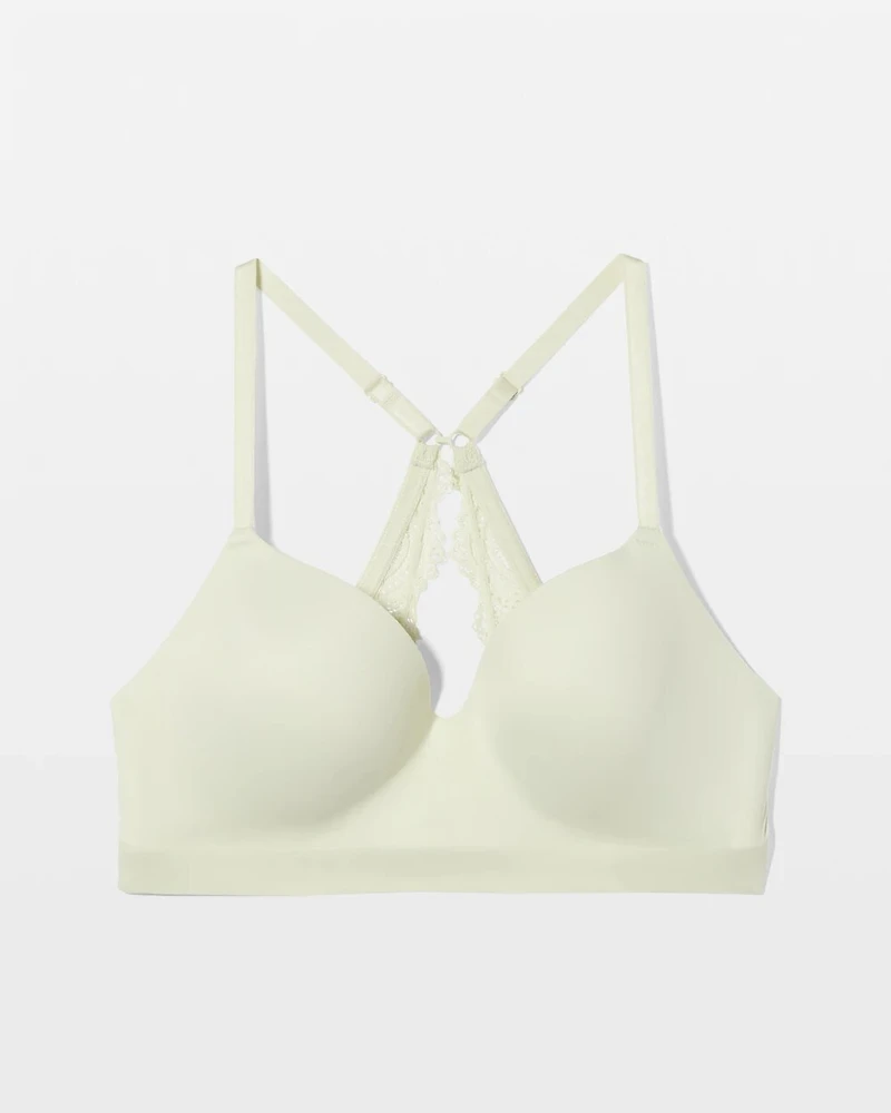 Luxe Wireless Bra with Lace Back