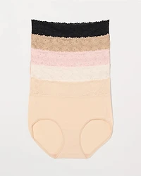 Brief with Perfect Lace Waist Panty 5-Pack