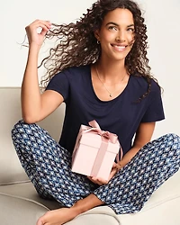 Packaged Short-Sleeve Pant Pajama Set