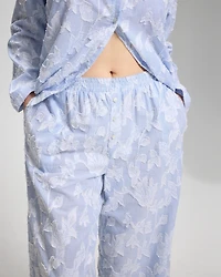 Cotton Striped Jacquard Pajama Pants