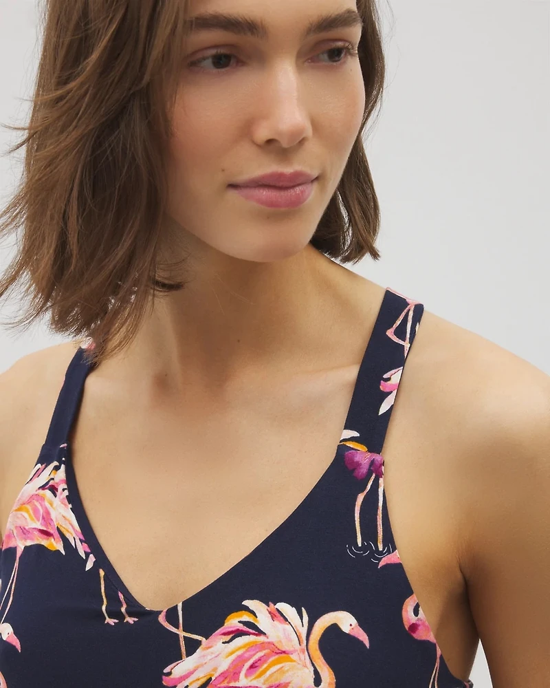 Piped Racerback Pajama Tank
