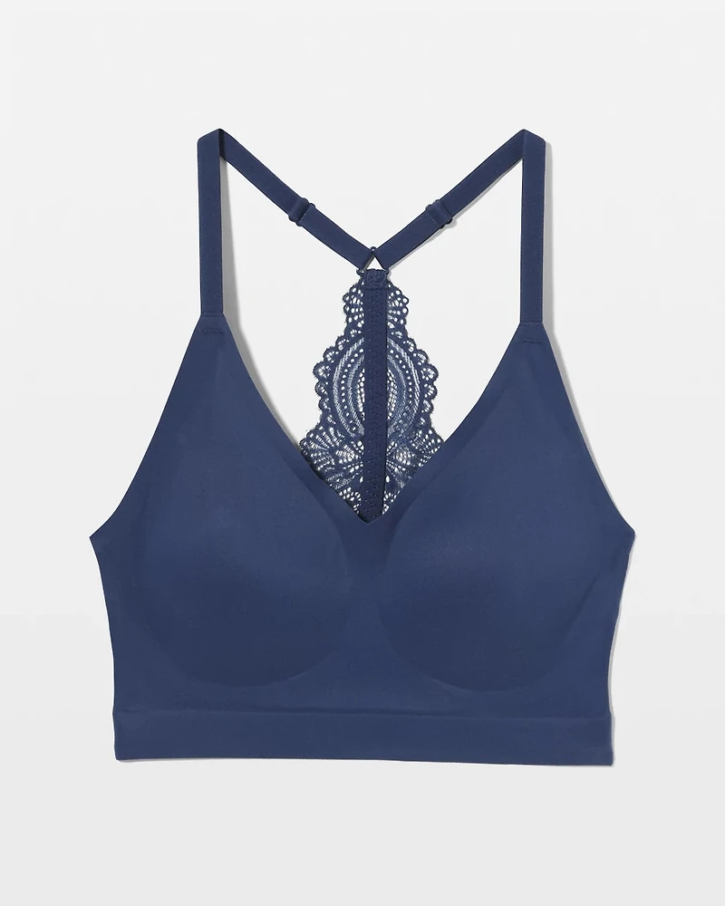 Racerback Bralette with Lace Back