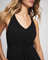 Soft Jersey Twist Front Maxi Bra Dress