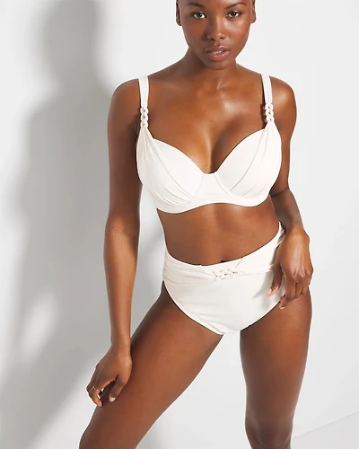Ring Master Draped Underwire Swim Top