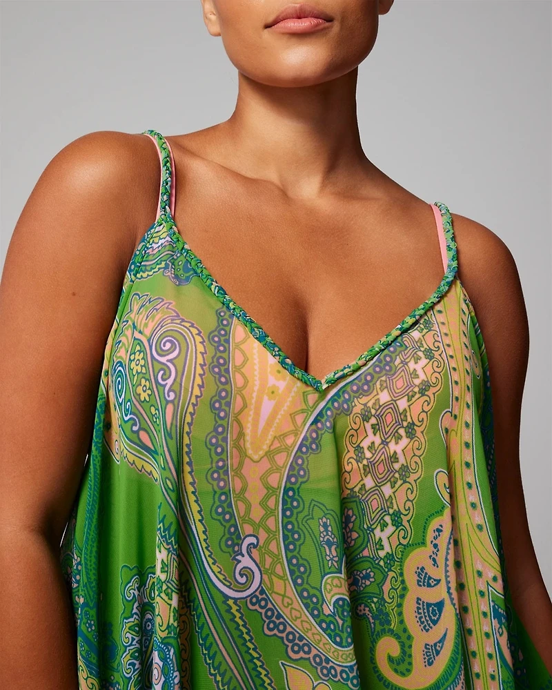 Chiffon Scarf-Hem Cover-Up