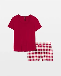 Packaged Short-Sleeve Short Pajama Set