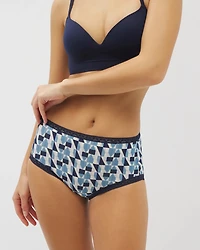 Cotton Brief Panty with Lace Trim