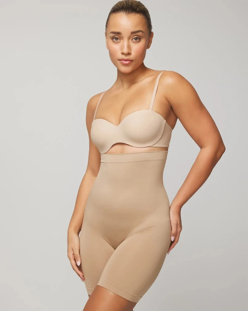 Mid-Level Shaping Seamless High-Waist Thigh Shaper