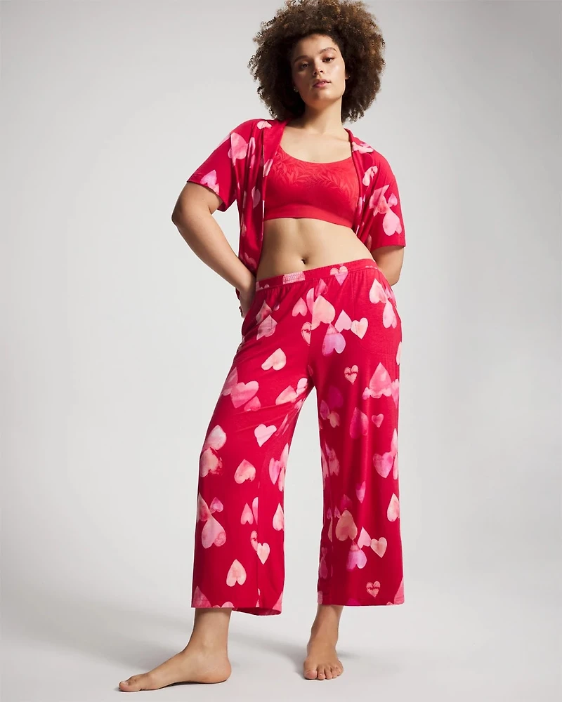 Cropped Pajama Pants