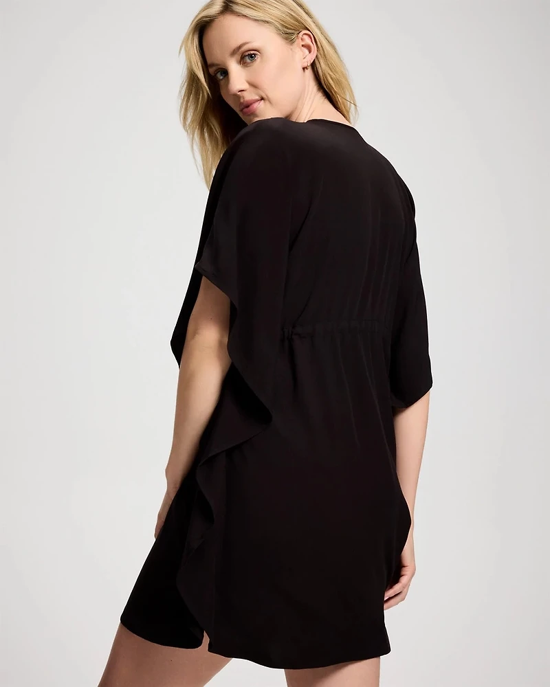 Bleu Rod Beattie Spanish Islet Chiffon Caftan Swim Cover-Up