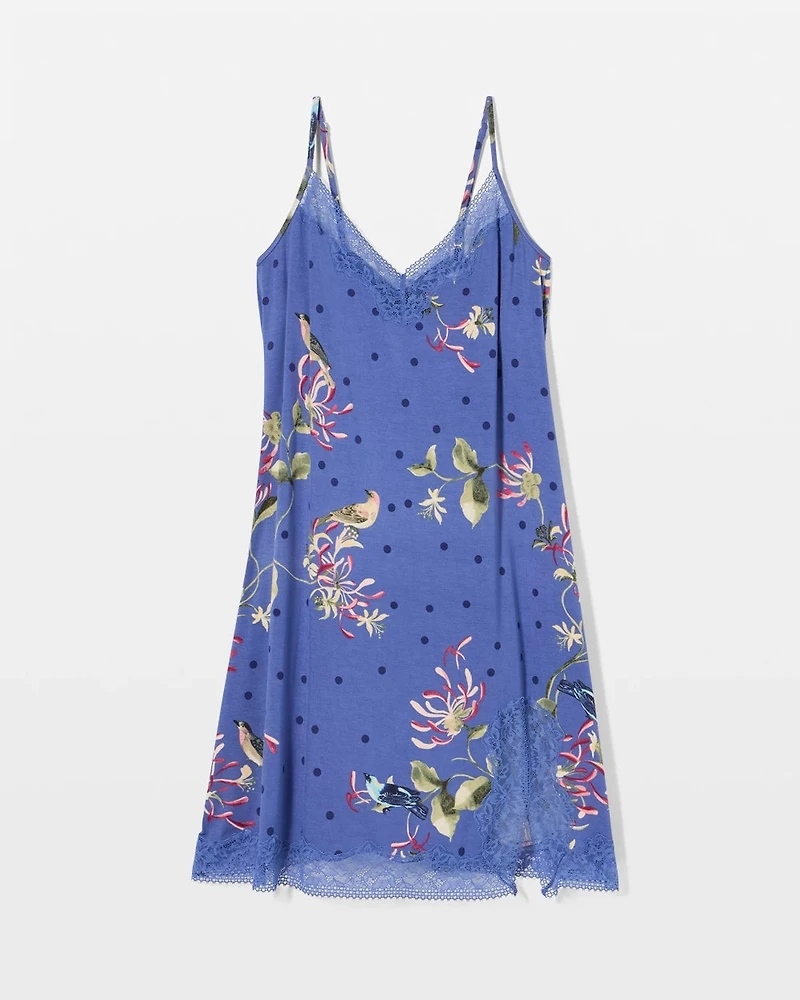 Bold Floral Lace Chemise