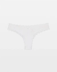 Cotton Rib Thong Panty