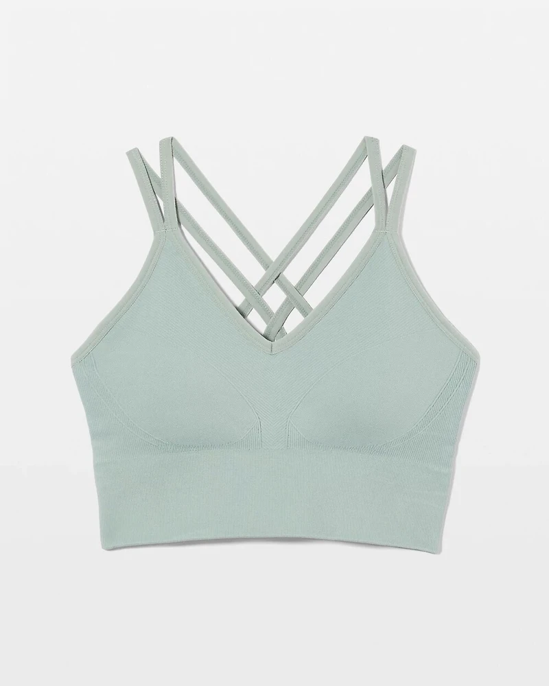 Longline Bra with Strappy Back