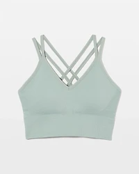 Longline Bra with Strappy Back