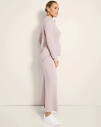 Wide-Leg Sweater Pants