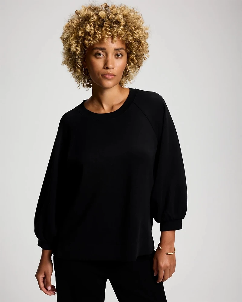 Modern Modal Relaxed 3/4 Sleeve Top