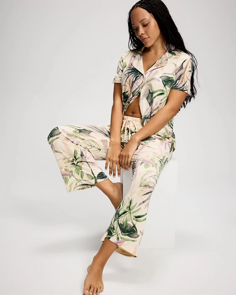 Relaxed Crop Pajama Pants