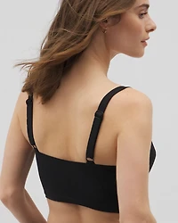 V-Wire Cropped Bikini Top