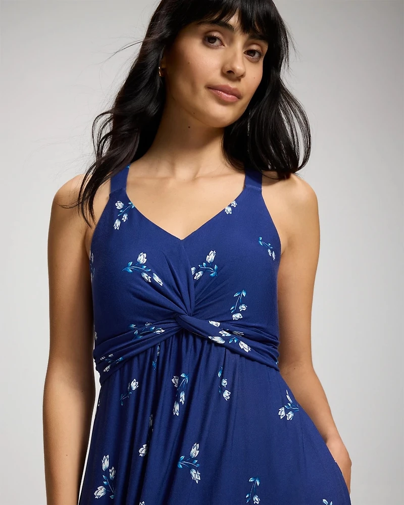 Twist-Front Maxi Bra Dress