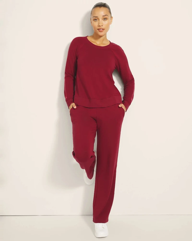 Ultra Soft Fleece Velour Trim Pant
