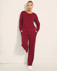 Ultra Soft Fleece Velour Trim Pant