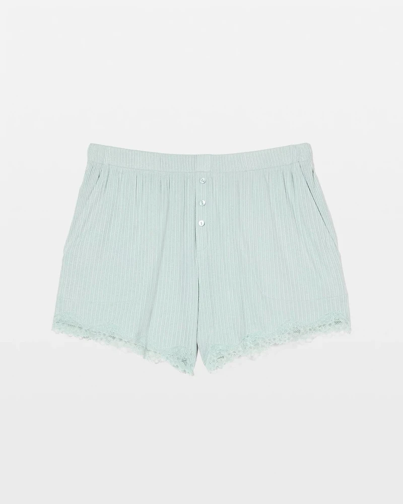 Pointelle Pajama Short