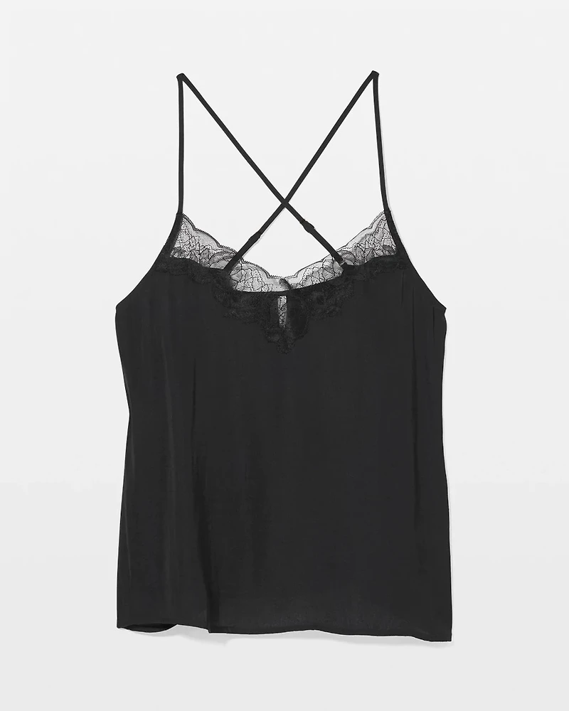 Lace Trim Pajama Cami