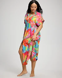 Bellissimo Botanica Rayon Pleated Dress