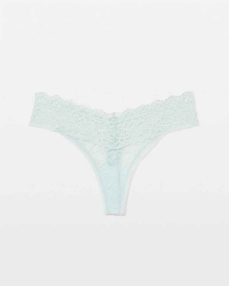 Thong Panty with Enchanting Lace