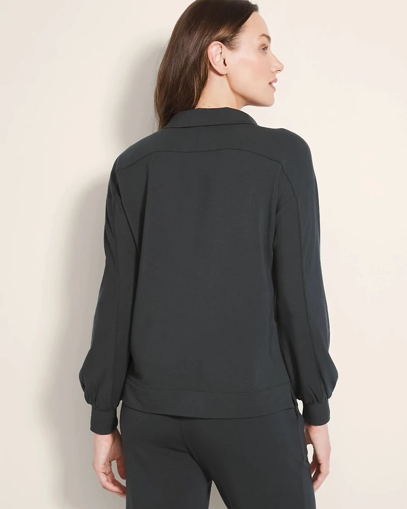 Ultra Soft Fleece Quarter-Snap Sweatshirt