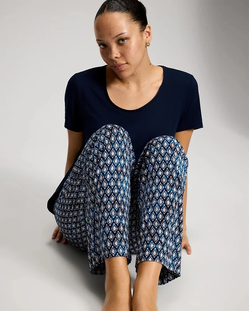 Packaged Short-Sleeve Pant Pajama Set