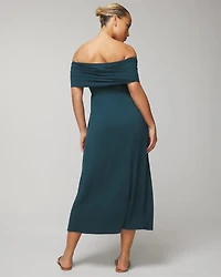 Off-The-Shoulder Midi Bra Dress