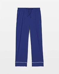 Solid Piped Pajama Pant