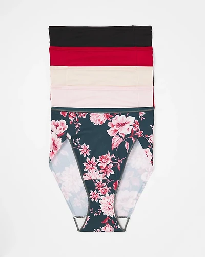 Edge High-Leg Brief Panty 5 Pack