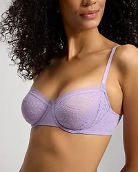 Soma Unlined Balconette Bra with Stretch Lace