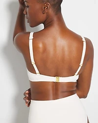 Ring Master Draped Underwire Swim Top